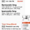 Sermorelin, Ipamorelin 10mg (Blend)